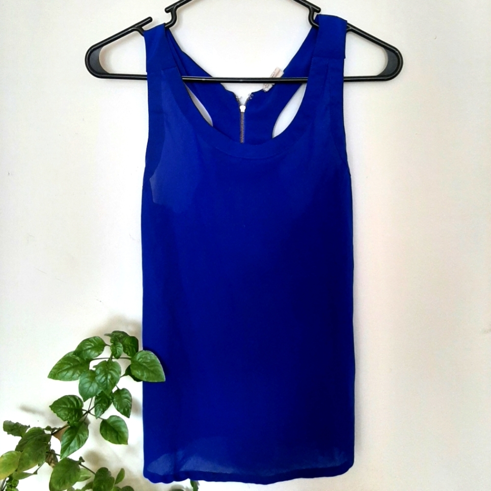 Japna Cobalt blue tank top size XS